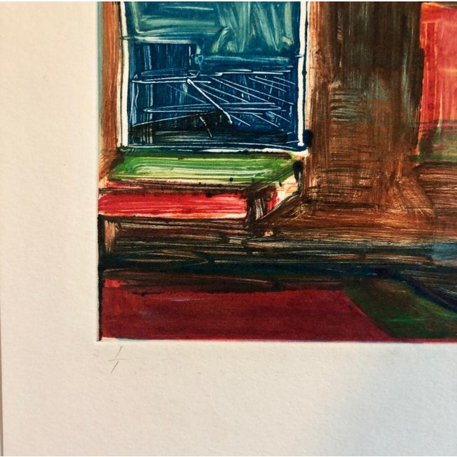 Late 20th Century Pierre Obando, Abstract Pattern & Decoration Monoprint Monotype Painting Print Pierre Obando, 1997 For Sale - Image 5 of 7