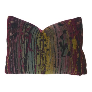Luxurious Abstract Modern Velvet Feather/Down Pillow For Sale