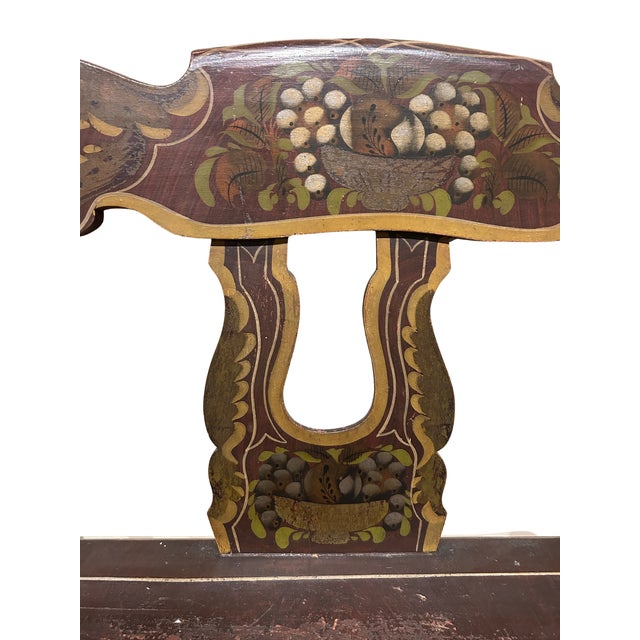 1830's Decorated Bench For Sale In New York - Image 6 of 6