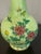 Early 20th Century Antique Lime-Green Ground Famille Rose 'Bird and Flower' Vase For Sale - Image 5 of 9