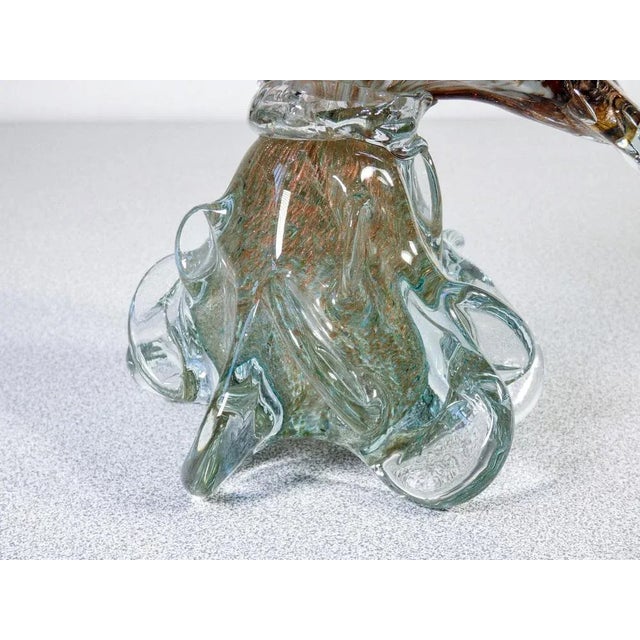 Murano Blown Glass Duck Sculpture For Sale - Image 6 of 8
