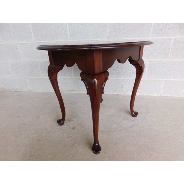 Ethan Allen Georgian Court Cherry Queen Anne End Table 11 8306