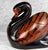 Vintage Chinese Black & Red Lacquer Swan Storage Box Jar For Sale - Image 6 of 11