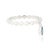 Metal Boho Beaded Blue Sapphire Teardrop Charm Band Ring Size 4 in 14k White Gold For Sale - Image 7 of 15