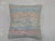 Zabihi Collection Tie Dye Color Rag Rug Turkish Pillow For Sale - Image 4 of 5