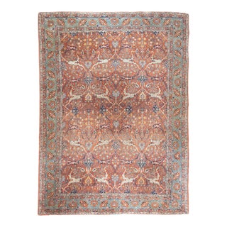 Fine Antique Persian Tehran Rug 8'8'' X 11'10'' For Sale