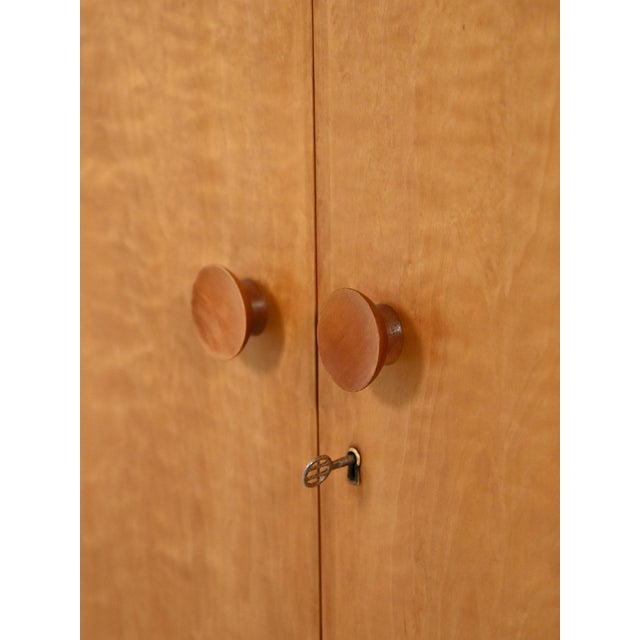 Wood Vintage Swedish Birch Highboard, 1940s For Sale - Image 7 of 9