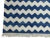 Casa Cosima Handmade Cotton Small Chevron Rug, Blue And White - 8'x10' For Sale - Image 4 of 7