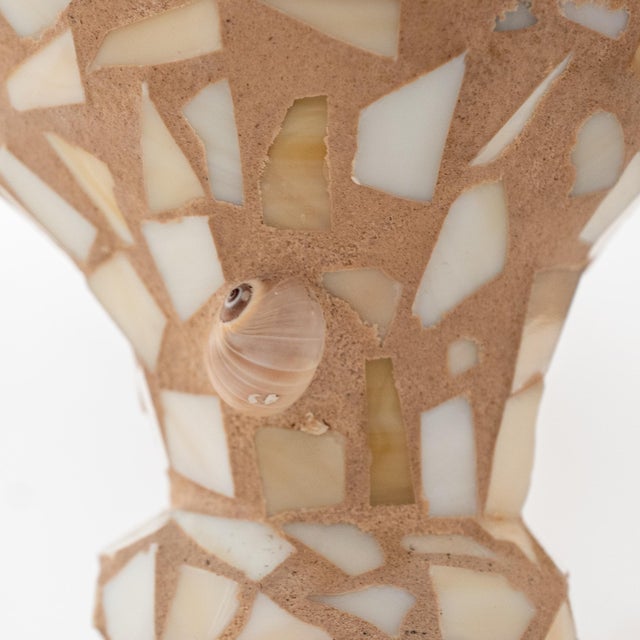 Pair of Large Mosaic Shell and Glass Urns For Sale In New York - Image 6 of 13