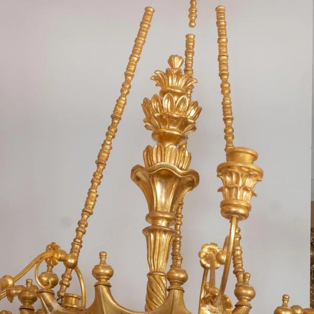 2000 - 2009 Giltwood Umbrella Motif Chandelier by Carlos Villegas For Sale - Image 5 of 11