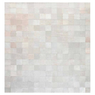 Contemporary Geometric Custom Hair on Hide Rug Pastel by Doris Leslie Blau For Sale