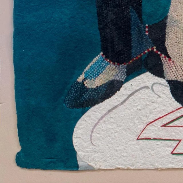 'Fancy Dancer and the Sunset Queen' by Theodore Villa, Santa Barbara, Apache, Laguna, Los Angeles County Museum of Art For Sale - Image 4 of 14