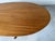 1960s Hollywood Regency Neoclassical Style Mahogany Oval Coffee Table With Brass Claw Feet For Sale - Image 9 of 12