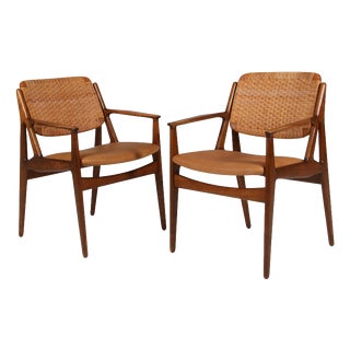 Armchairs by Arne Vodder for Vamo Furniture Factory, 1970s, Set of 2 For Sale