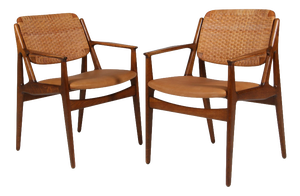 Armchairs by Arne Vodder for Vamo Furniture Factory, 1970s, Set of 2