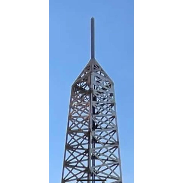 1980s Garden Eiffel Tower 3 Platform Plant Stand For Sale - Image 9 of 9