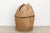 Tan Antique Handwoven Large Carrying Pouch Basket For Sale - Image 8 of 12