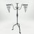 Black Hand Forged Iron Candelabra 26.5″ (67cm) Sculptural Spiral Single Candle Stand Antique Finish For Sale - Image 8 of 11