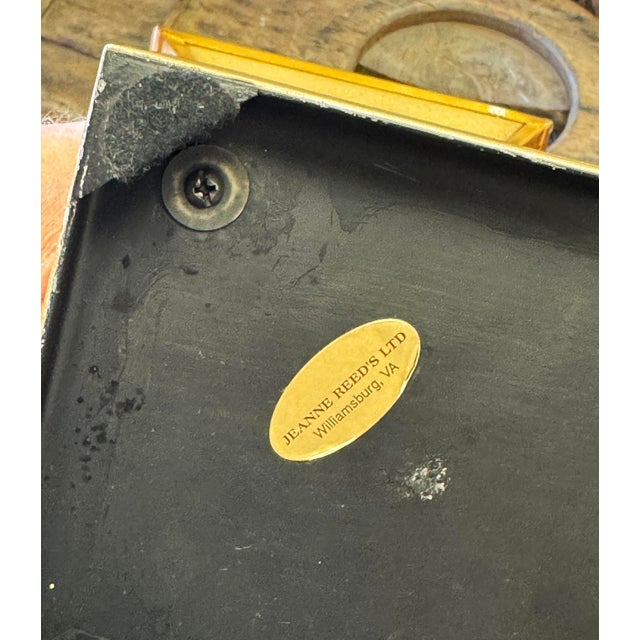 Vintage Hand-Painted Tole Tinware Vase For Sale - Image 11 of 11