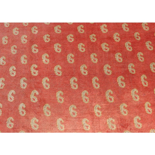 Antique Turkish Oushak Rug With All-Over Design With Red, Light Green and Gold 10'7"x15'0" For Sale - Image 10 of 12
