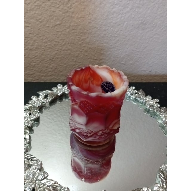 Gorgeous Imperial Slag Glass Toothpick Holder For Sale - Image 4 of 4
