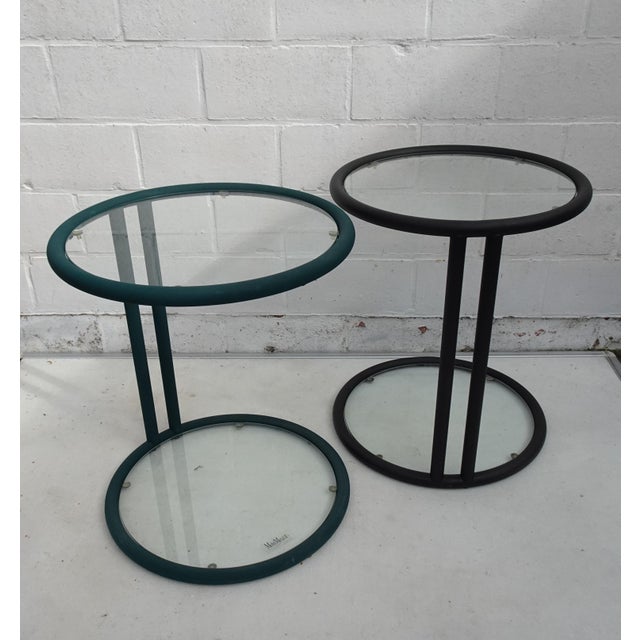 Metal Vintage Metal Side Tables by Mobil Metal, Italy, 1980s, Set of 2 For Sale - Image 7 of 15