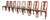 Henkel Harris Queen Anne Solid Cherry Wood Dining Chairs, Set of Eight For Sale