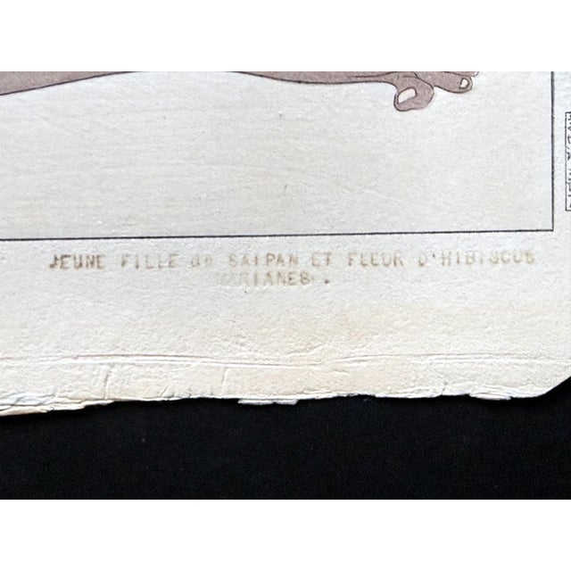 Editioned Woodblock Print Jeune Fille de Saipan by Paul Jacoulet For Sale - Image 11 of 17