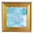 Original Contemporary Modern Abstract Marbleized Art Painting Including the Antiqued Gold Wood Frame For Sale