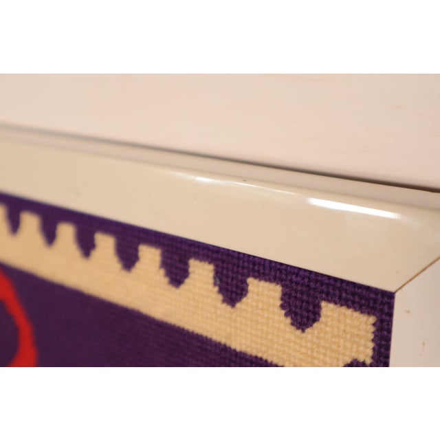 Pop Art Vintage Love Stamp by Robert Indiana Needlepoint Framed Wall Hanging Pop Art Retro 60's 70's For Sale - Image 3 of 7