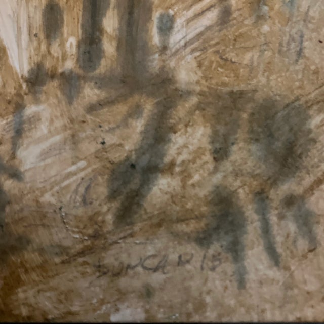 Original painting on heavy paper signed bottom right 9.5 x 11 unframed