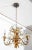 Italian Hollywood Regency Gilt Tole Lily Four-Light Chandelier, 1960s For Sale - Image 9 of 13