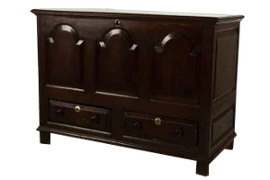 Welsh Oak Blanket Chest With Two Drawers, 18th Century