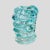 IDA OLAI, “Serpente”, vase decor of snakes, in aqua blue and clear glass, applied black details, I have official proof of...