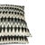Black Gray & White Geometric Velvet Pillow Cover For Sale In Portland, OR - Image 6 of 8