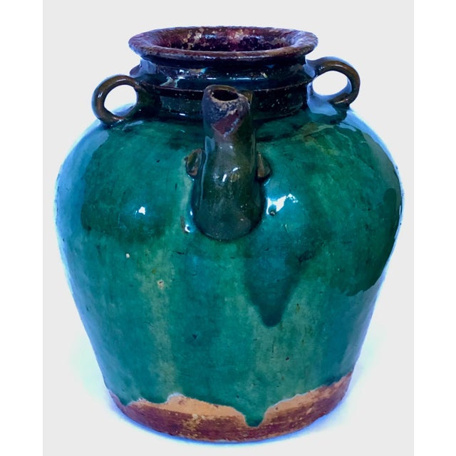 Antique Asian Pottery Jug For Sale - Image 4 of 5