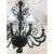 Black Curls Murano Glass Chandelier by Simong For Sale - Image 3 of 6