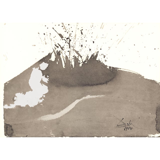 1968 Salvador Dalí Biblia Sacra Lithograph "Angelus Excussit Flammam Ignis" (The Angel Drove Out the Flame of Fire) For Sale