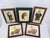 Vintage Theorem-Style Folk Art Santa Claus Christmas Wall Art – Set of 5 For Sale - Image 14 of 16
