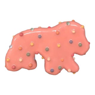 Animal Cracker (Pink) - Abstract Wall Sculpture by Walter Robinson For Sale