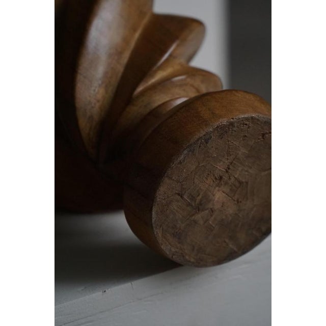Wood Mid-Century Scandinavian Wooden Vase, 1960s For Sale - Image 7 of 13