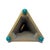 Wood 1980s Postmodern Triangular Mantel Clock With Splatter Finish For Sale - Image 7 of 7