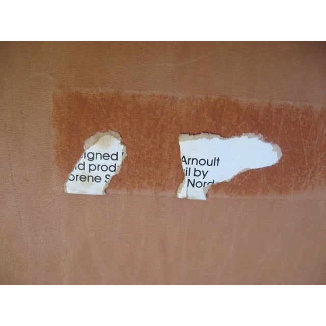 Michel Arnoult Mid-Century Rosewood and Leather Sling Chair For Sale - Image 11 of 12