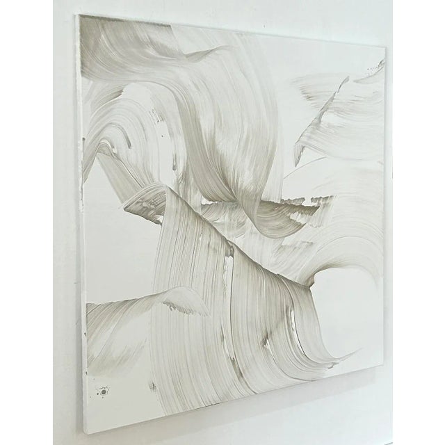 Contemporary Abstract Acrylic on Canvas Painting "Breathe on Me" by Nikolaos Schizas For Sale - Image 4 of 5