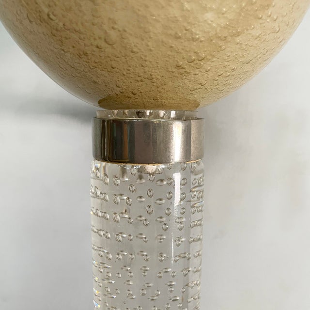 Mid-Century Modern Italian Wall Lamp in Metal and Murano Glass by Archimede Seguso for Seguso Vetri dArte, 1950s For Sale - Image 12 of 17