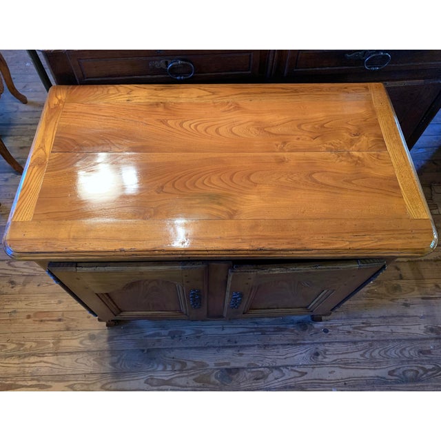 Small French Provincial Elm Cabinet, 19th Century For Sale - Image 14 of 14
