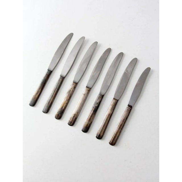 Vintage Stainless Steel Flatware - Set of 7 For Sale - Image 4 of 9