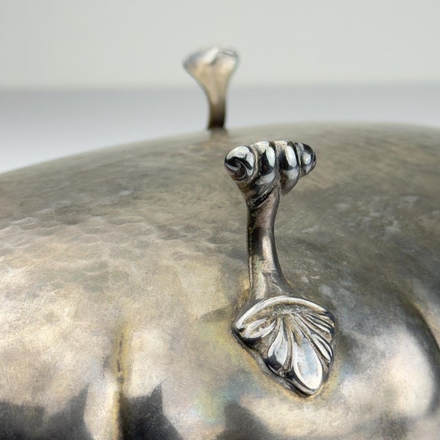 Vintage Silver-Plated Bread Basket, Italy, 1950s For Sale - Image 13 of 16