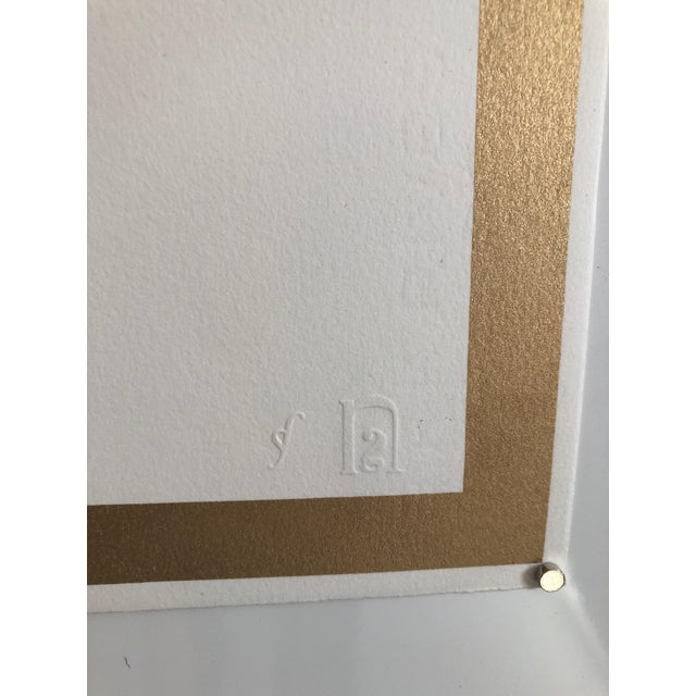 1980s Braco Dimitrijevich, Triptychos Post Historicus Picasso Conceptual Art Silkscreen Gold Lithograph, 1989 For Sale - Image 5 of 6