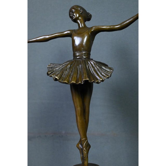 Metal Crespain, Ballerina, Early 20th Century, Bronze For Sale - Image 7 of 14